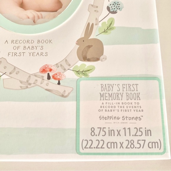 Little One Memory Record Book Baby’s First Years Picture Frame Cover New - Picture 3 of 6